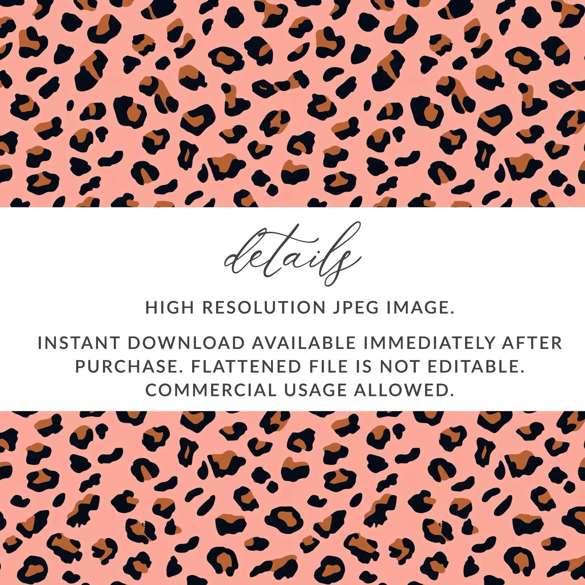 Leopard Print Digital Pattern, Pink Animal Print Paper, Seamless JPEG for Crafts, Fabric, Wallpaper, Digital Download - Moore and Mountain