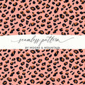 Leopard Print Digital Pattern, Pink Animal Print Paper, Seamless JPEG for Crafts, Fabric, Wallpaper, Digital Download - Moore and Mountain