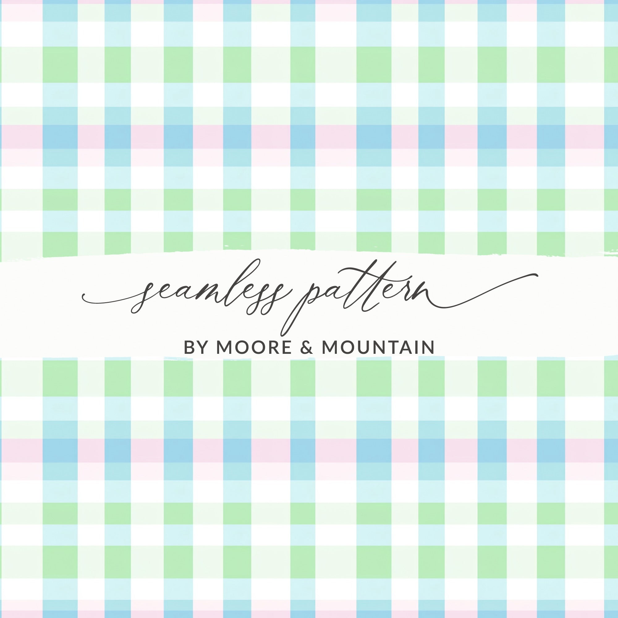 Pastel Plaid Seamless Pattern by Moore & Mountain Design