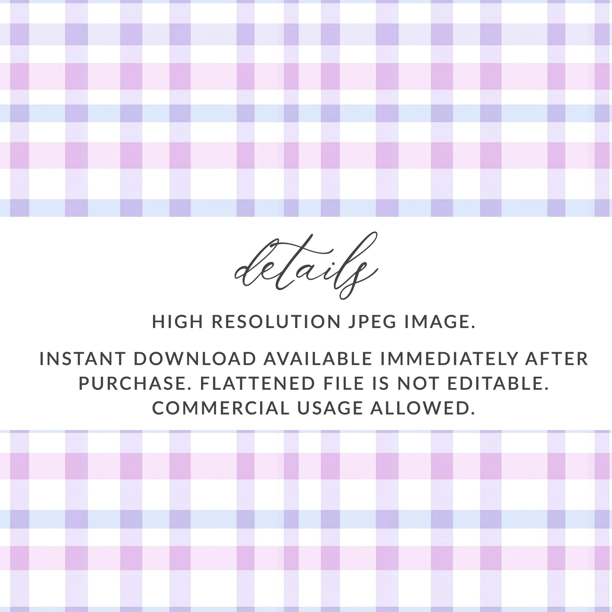 High Resolution Pastel Plaid JPEG Instant Download