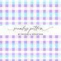 Pastel Gingham Style Seamless Pattern by Moore & Mountain