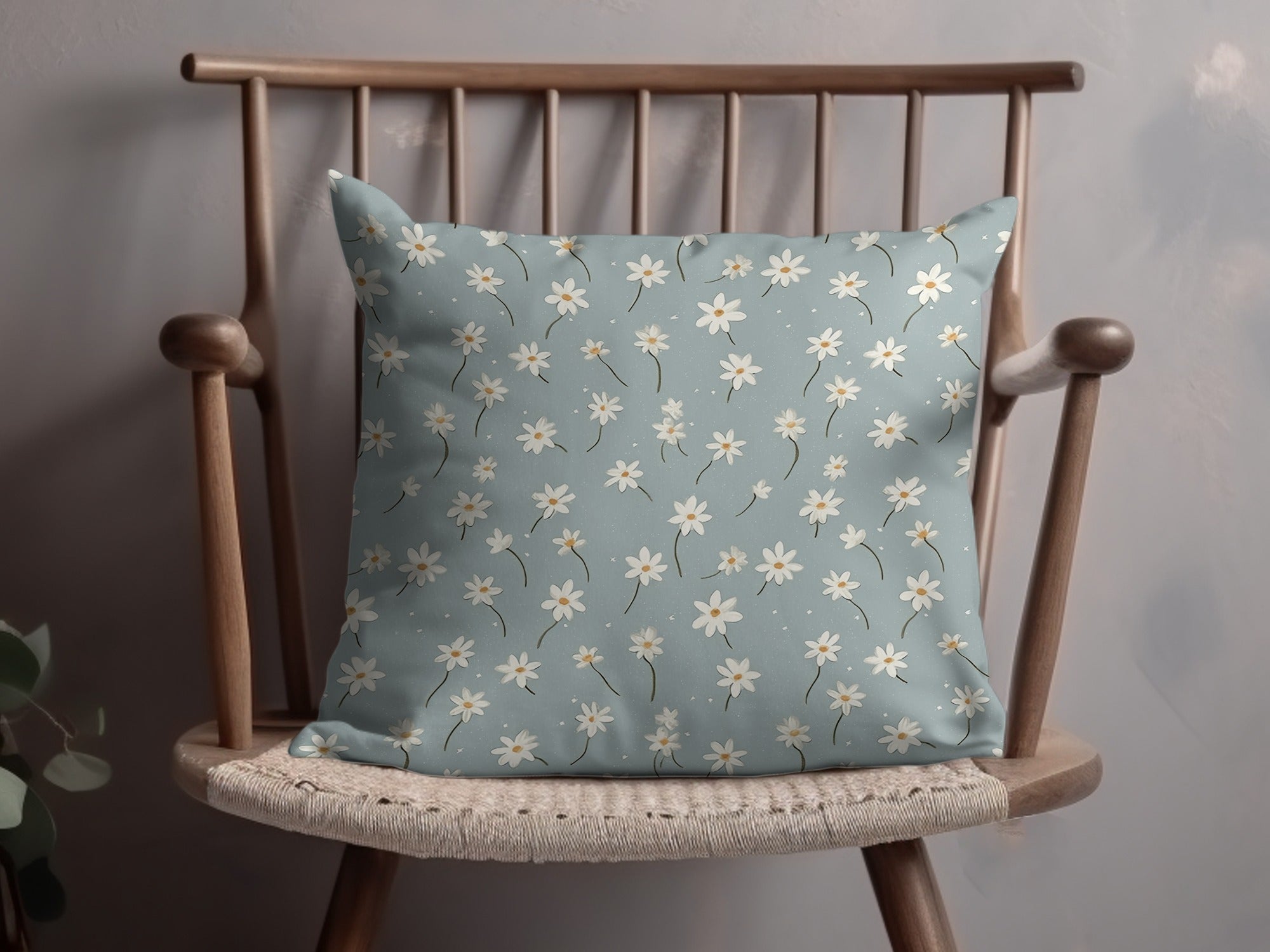 Floral Pattern Throw Pillow for Home Decor Cushion