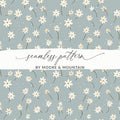 Elegant Daisy Floral Seamless Pattern Design