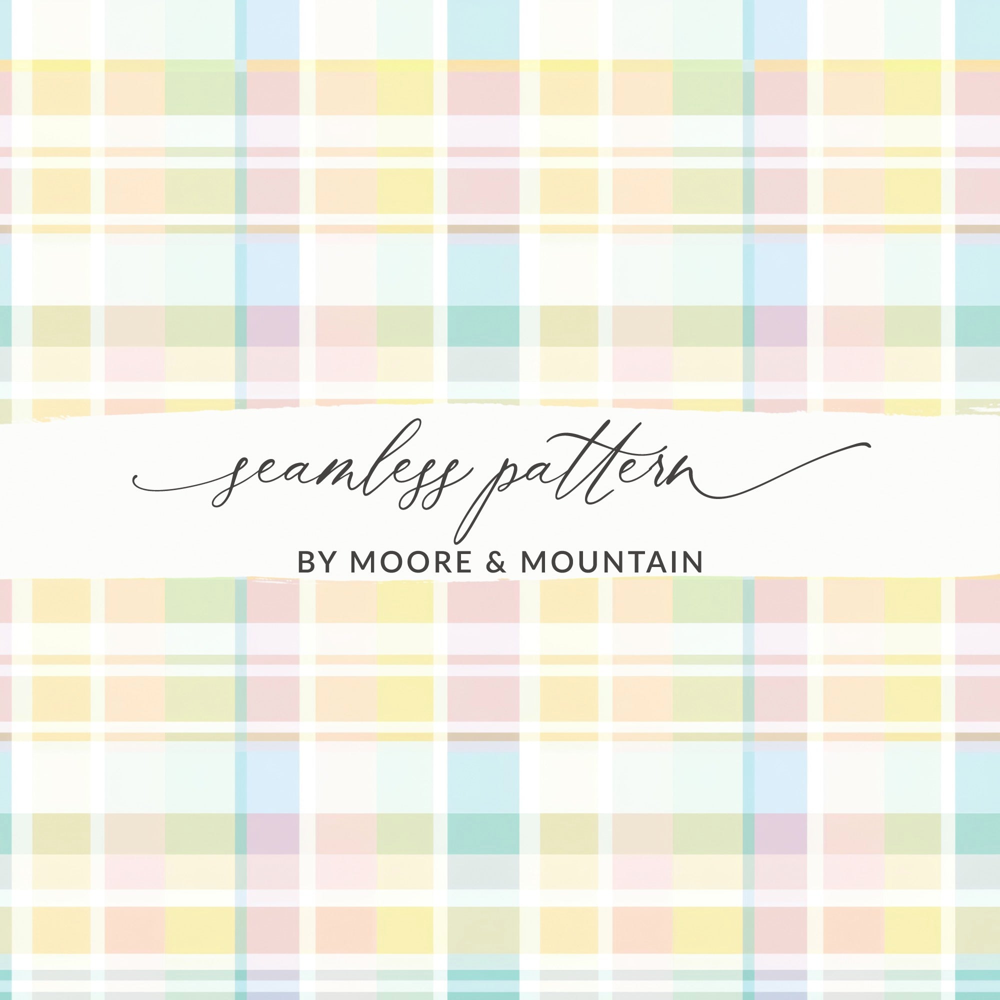 Pastel Plaid Seamless Pattern by Moore & Mountain Design