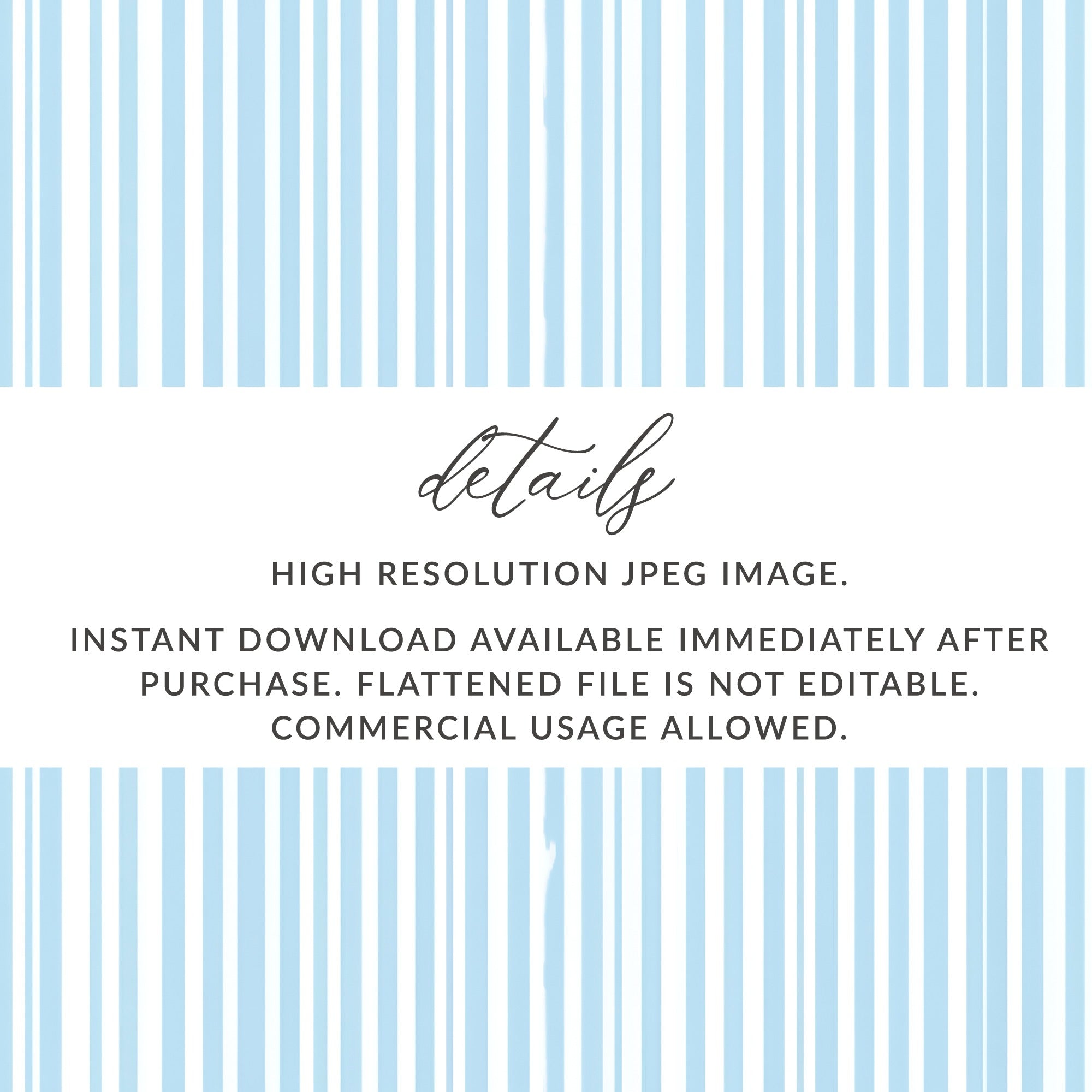 Light Blue Stripes Patterned Seamless Grandmillenial Digital - Moore and Mountain