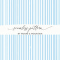 Light Blue Stripes Patterned Seamless Grandmillenial Digital - Moore and Mountain