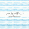 Blue Watercolor Stripes Seamless Pattern Design Product