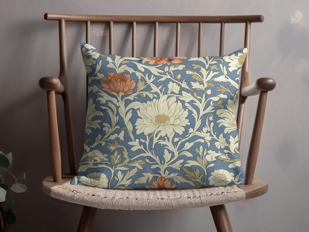 Light Blue William Morris Larkspur Print Digital - Moore and Mountain