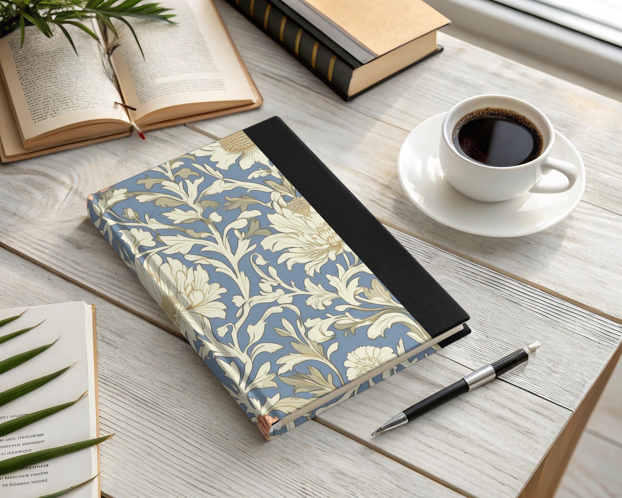 Light Blue William Morris Larkspur Print Digital - Moore and Mountain