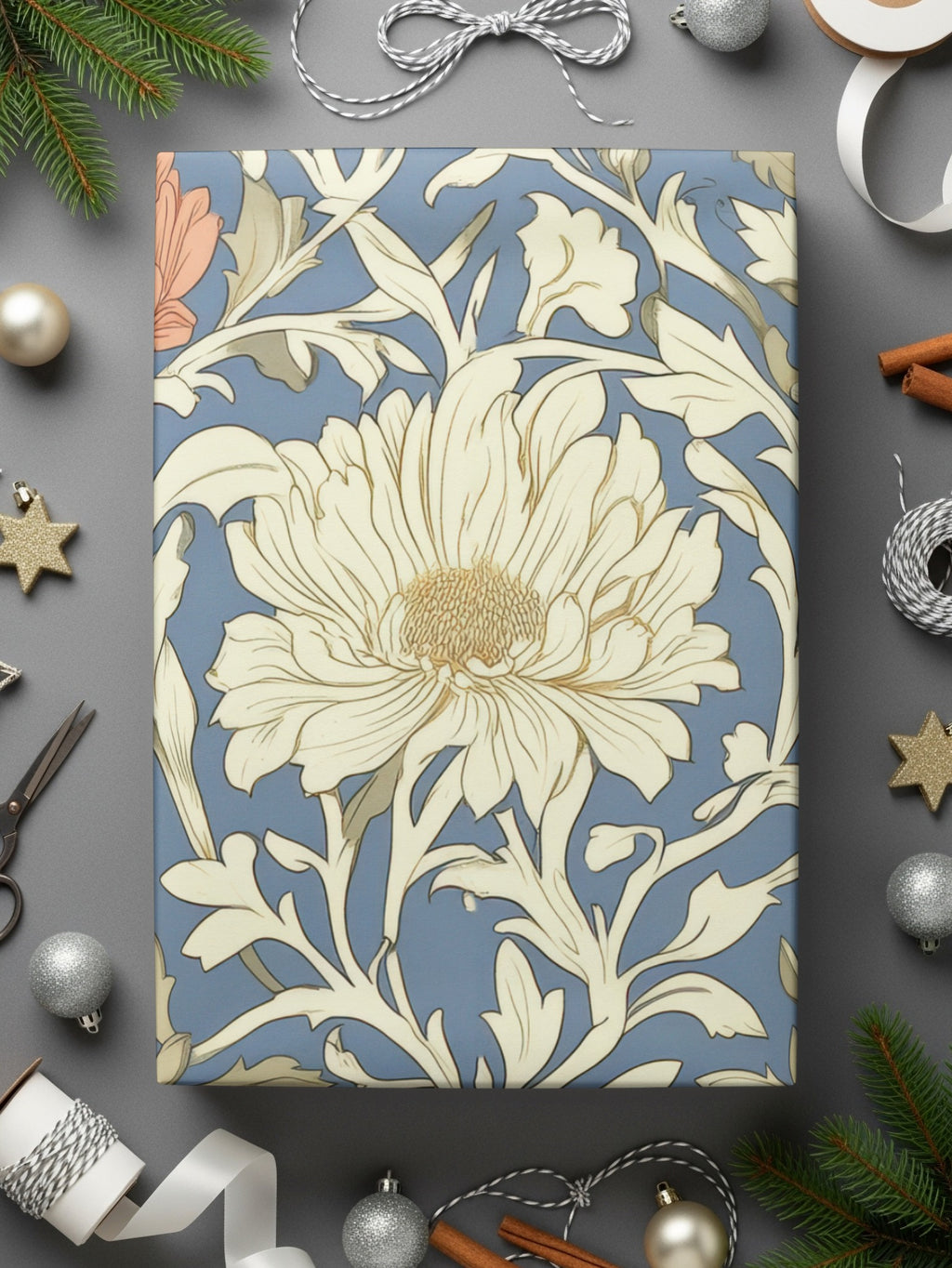 Light Blue William Morris Larkspur Print Digital - Moore and Mountain