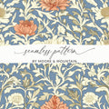 Light Blue William Morris Larkspur Print Digital - Moore and Mountain