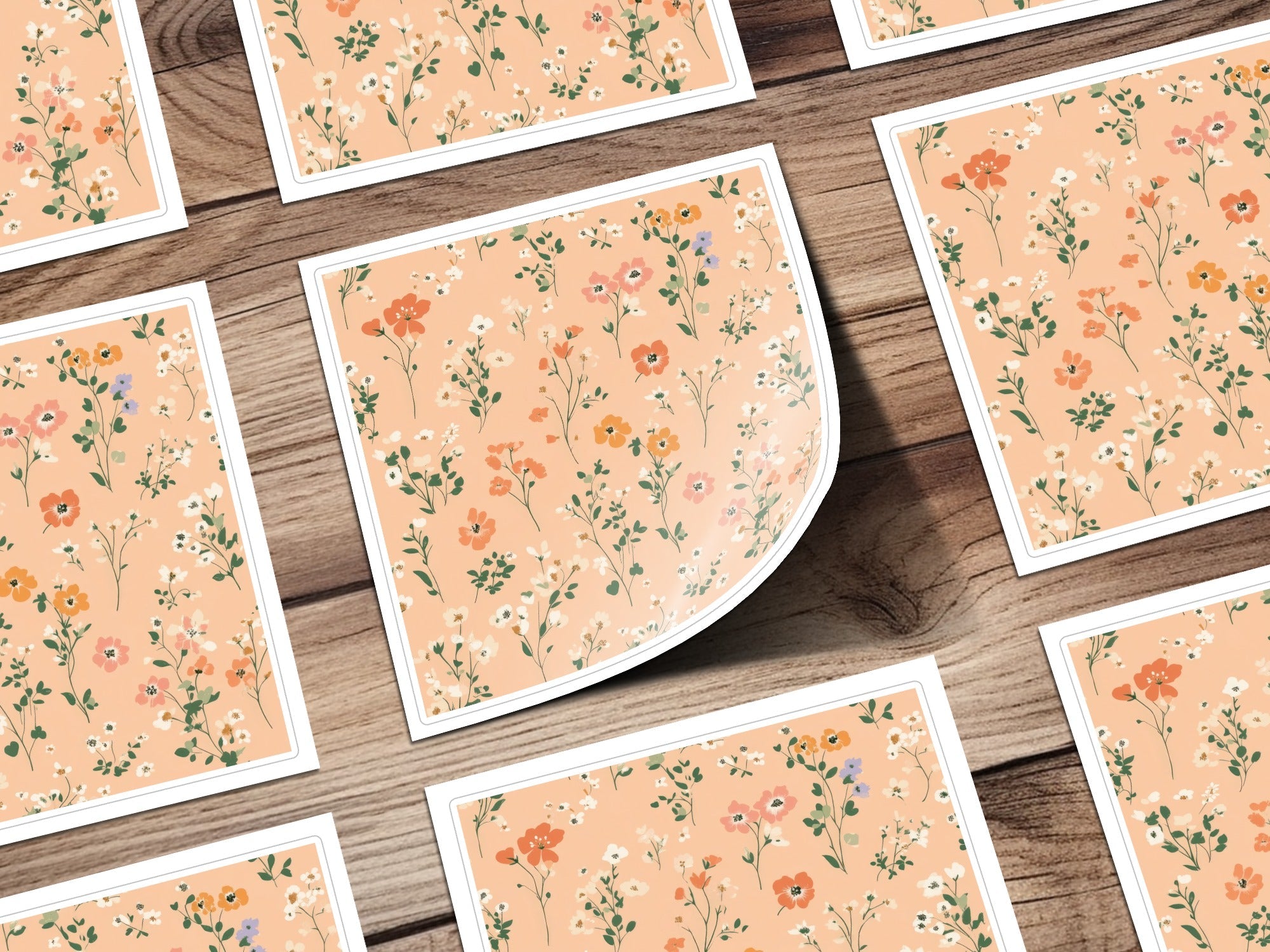 Light Blush Ditsy Floral Delight Seamless Pattern for Fabric Design Crafts - Moore and Mountain