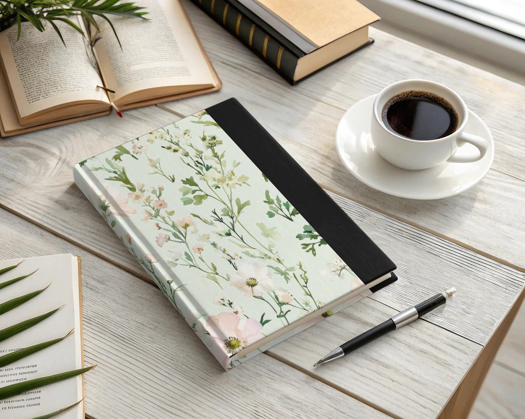 Light Blush Floral Delight Elegant Blossoms Patterned Watercolor Design - Moore and Mountain