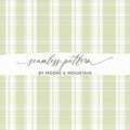 Elegant Green Plaid Seamless Pattern by Moore & Mountain
