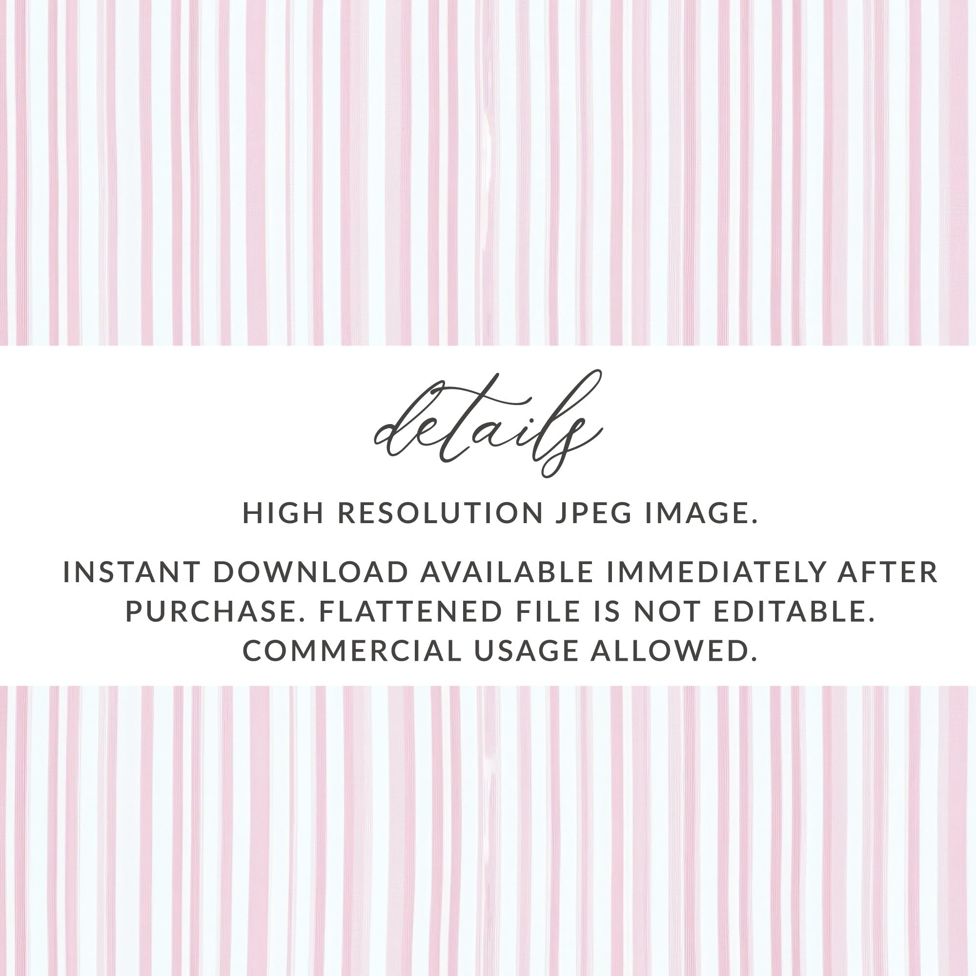 Light Pink and White Stripes Seamless Grandmillenial Digital - Moore and Mountain