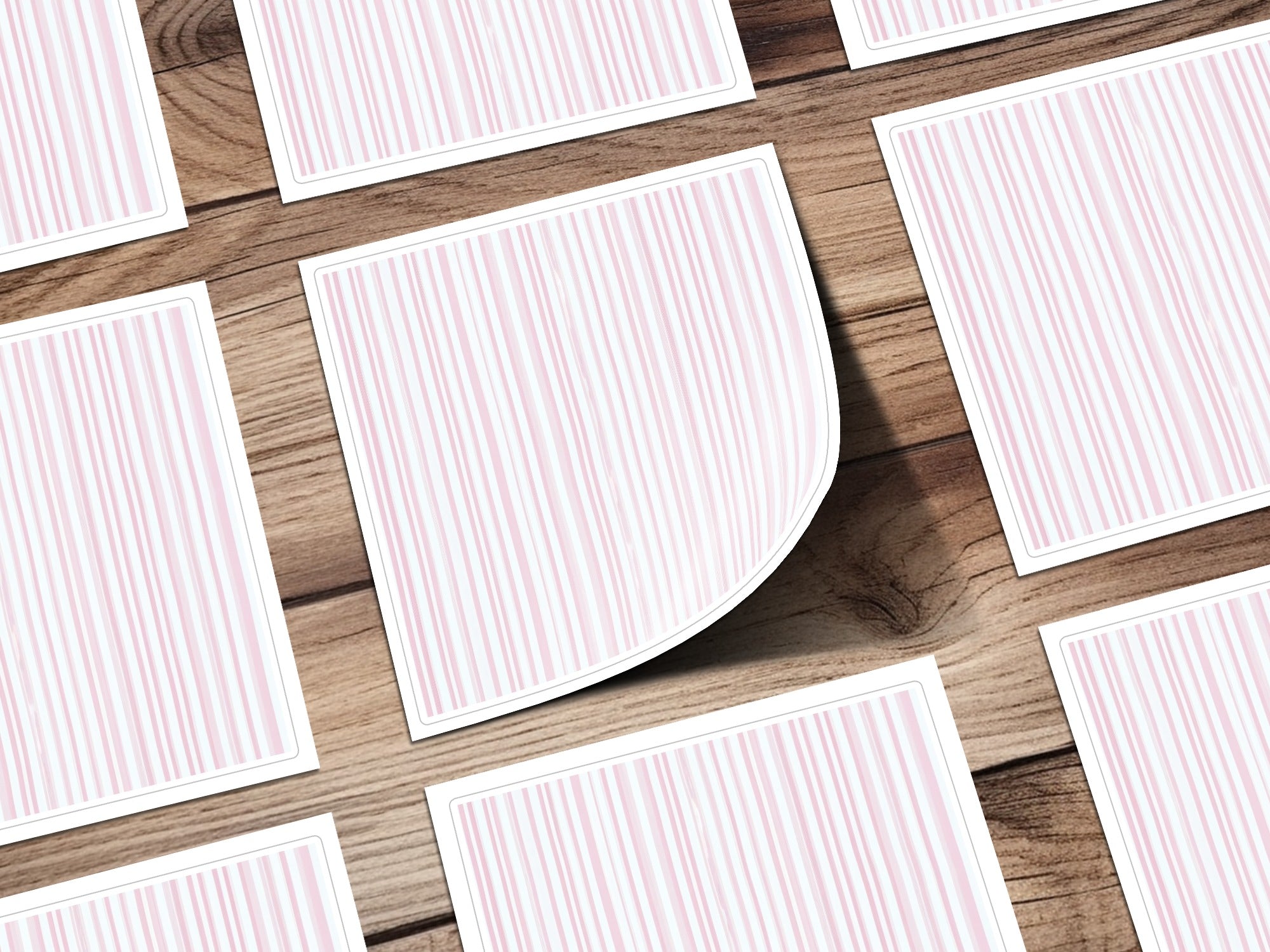 Light Pink and White Stripes Seamless Grandmillenial Digital - Moore and Mountain