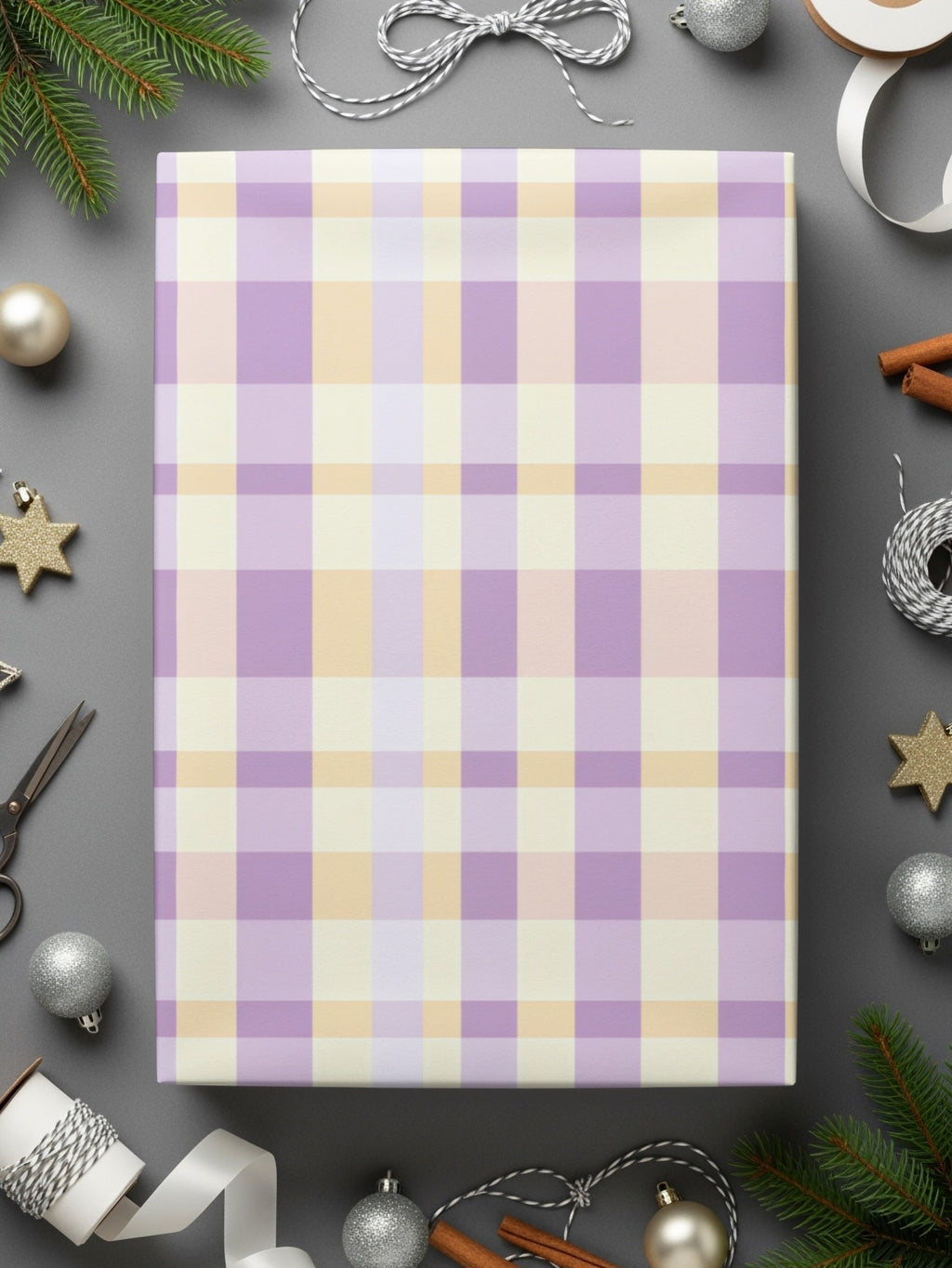 Festive Pastel Checkered Gift Wrap for Special Occasions