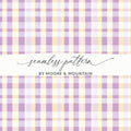 Purple Yellow Plaid Seamless Pattern by Moore & Mountain