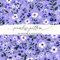 Purple Floral Seamless Pattern by Moore & Mountain