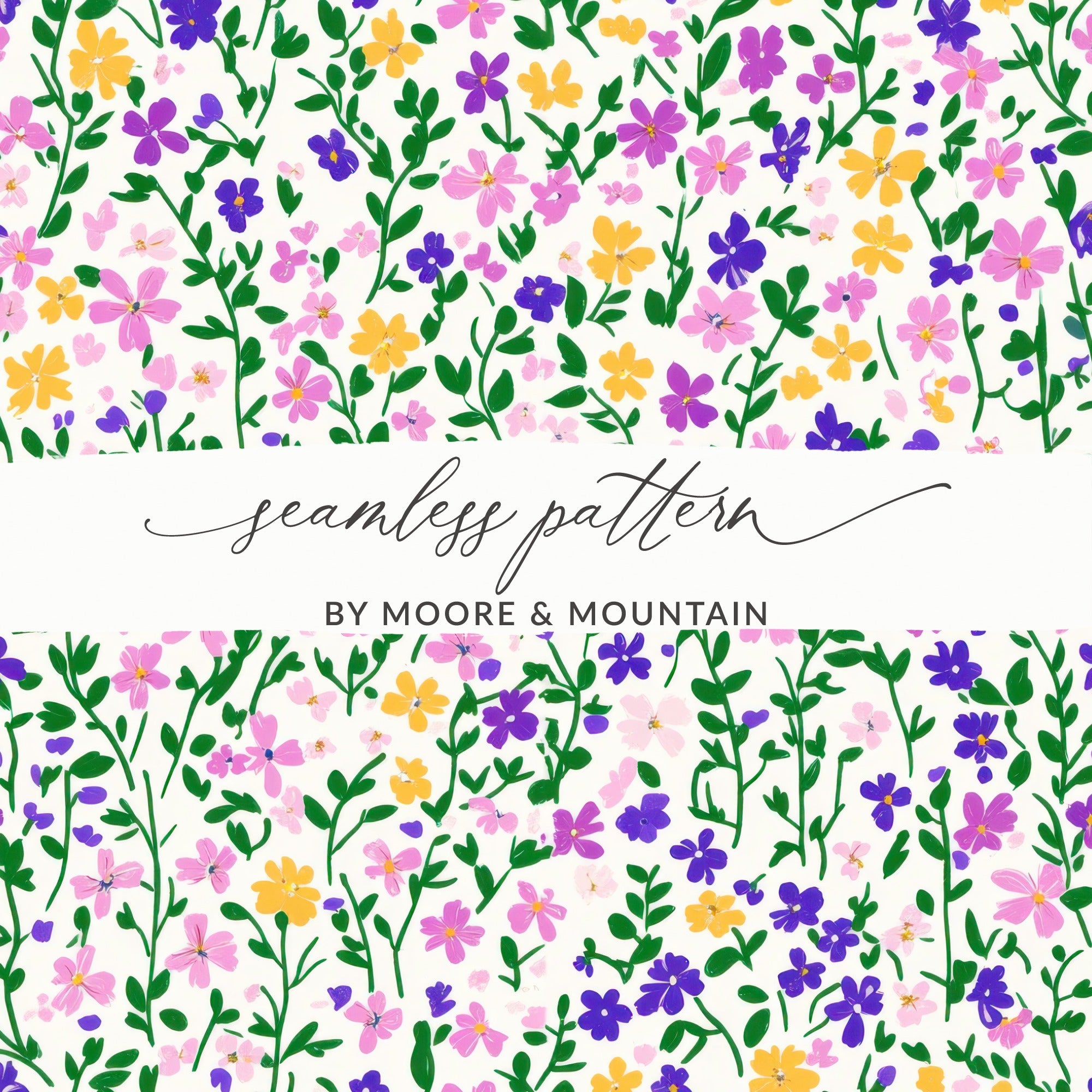 Floral Seamless Pattern by Moore & Mountain Design
