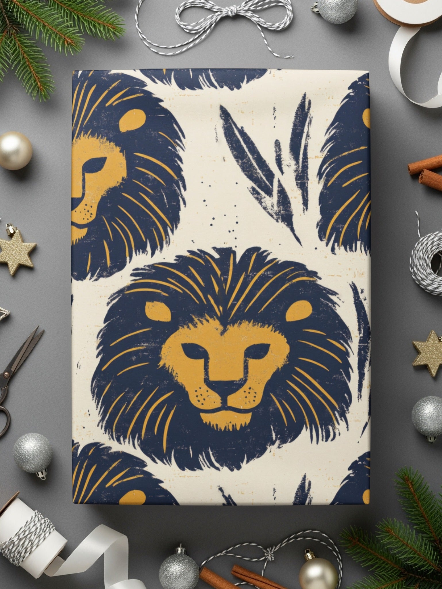 Lion Seamless Pattern Digital Paper, Animal Print Backgrounds, Nursery Decor, Scrapbooking Paper, Fabric Design, Digital Download - Moore and Mountain