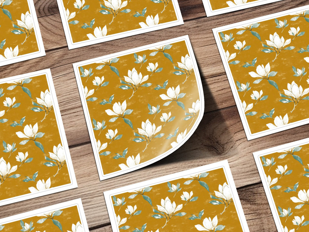 Magnolia Flower Seamless Pattern Arrangement Elegant Repeat Pattern Digital - Moore and Mountain