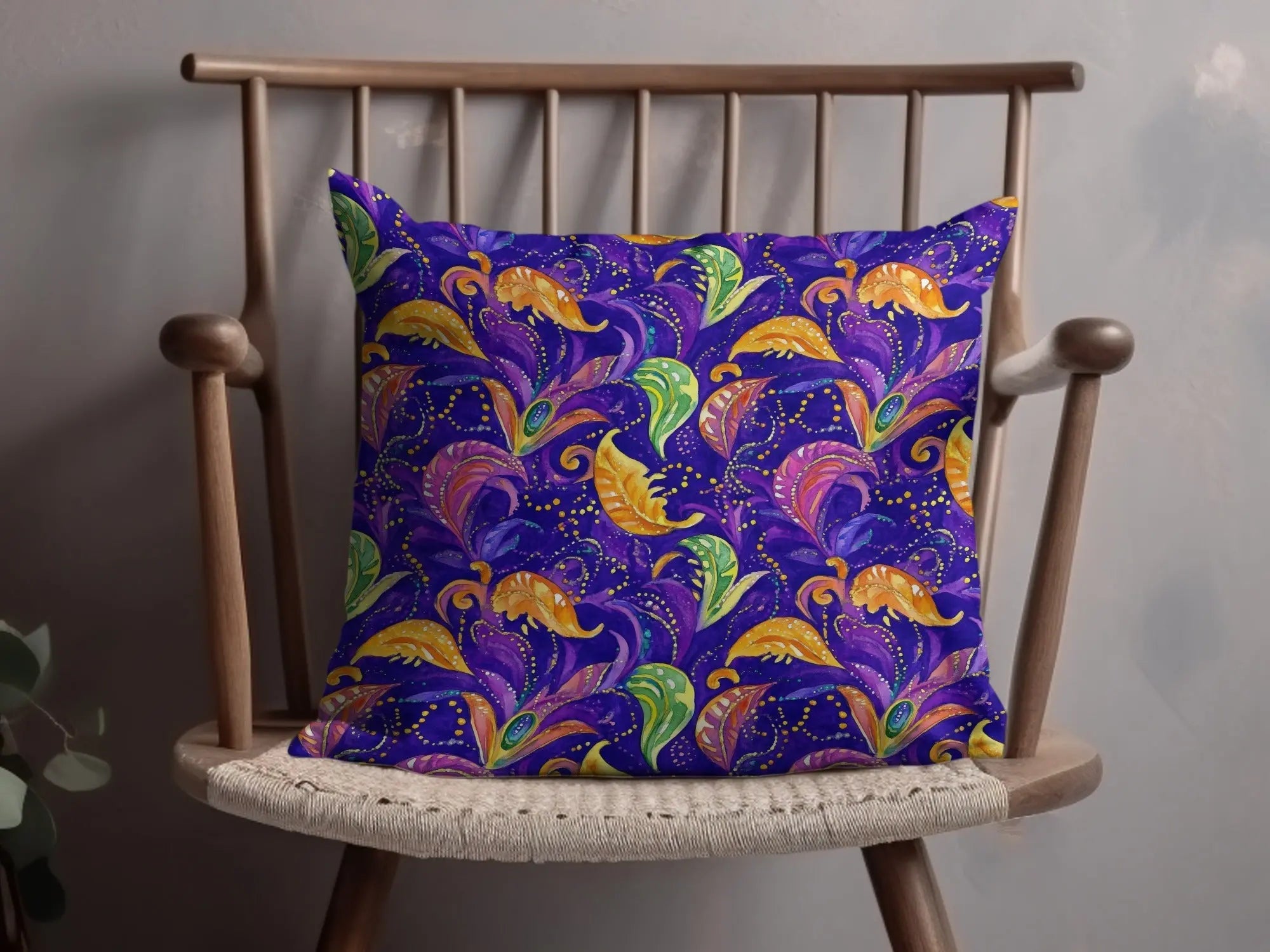 Mardi Gras Seamless Purple Background Pattern, Digital Mardi Gras Background Saemless - Moore and Mountain