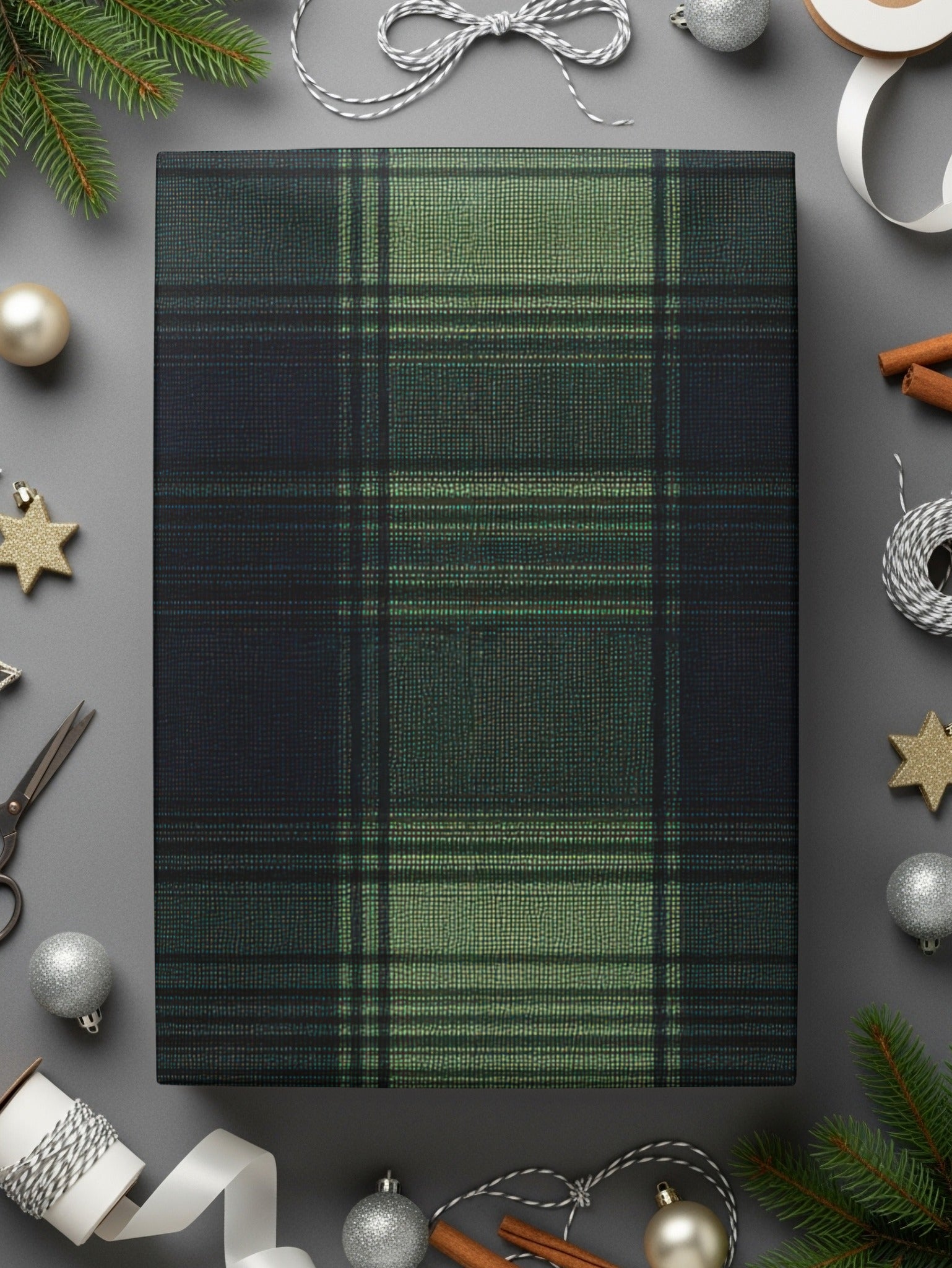 Masculine Seamless Black and Green Tartan Seamless Digital - Moore and Mountain