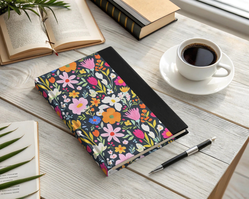Colorful Floral Design Hardcover Notebook for Journal