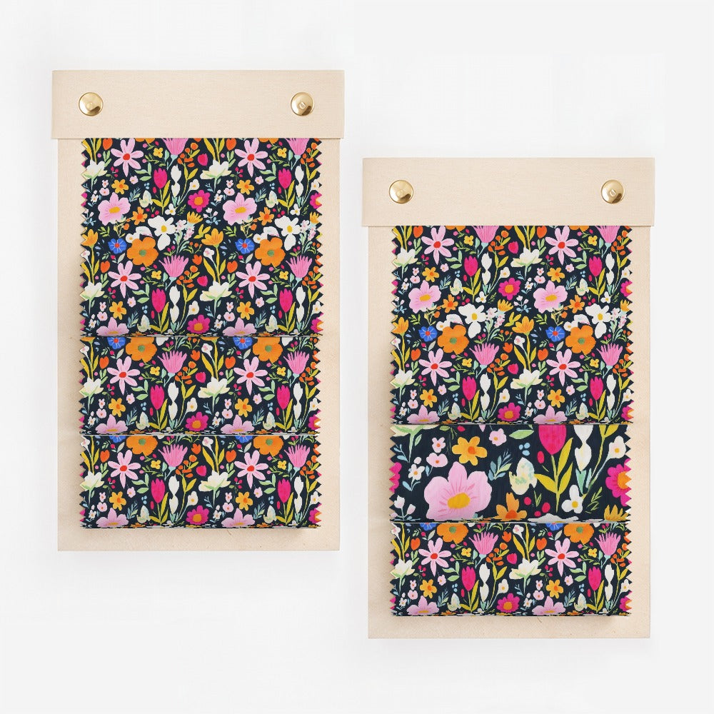 Colorful Floral Fabric Swatches for Crafting Projects