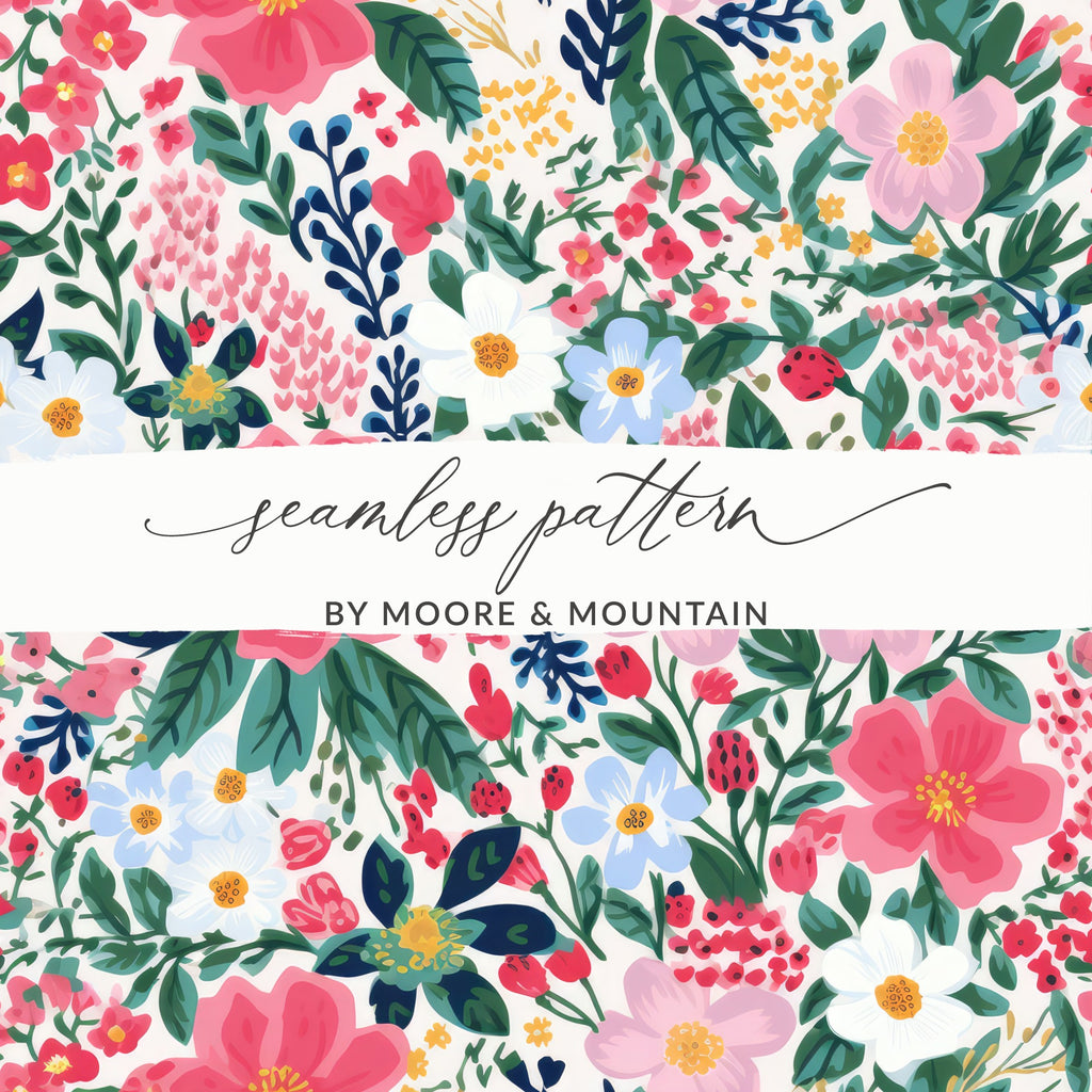 Seamless Floral Pattern by Moore & Mountain Design