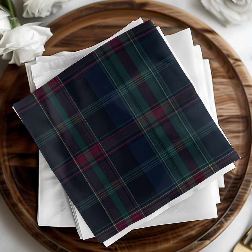Men's Dark Moody and Stylish Scottish Tartan Background - Moore and Mountain