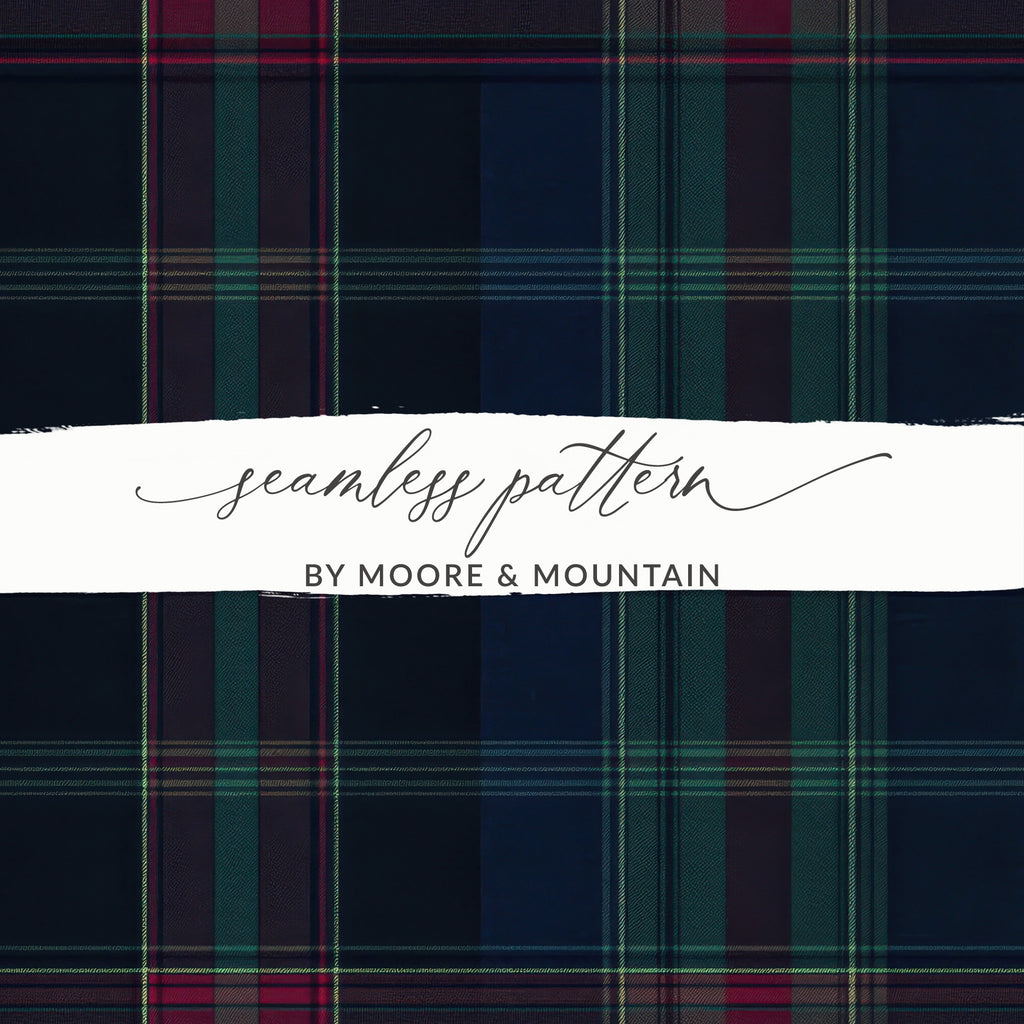 Men's Dark Moody and Stylish Scottish Tartan Background - Moore and Mountain