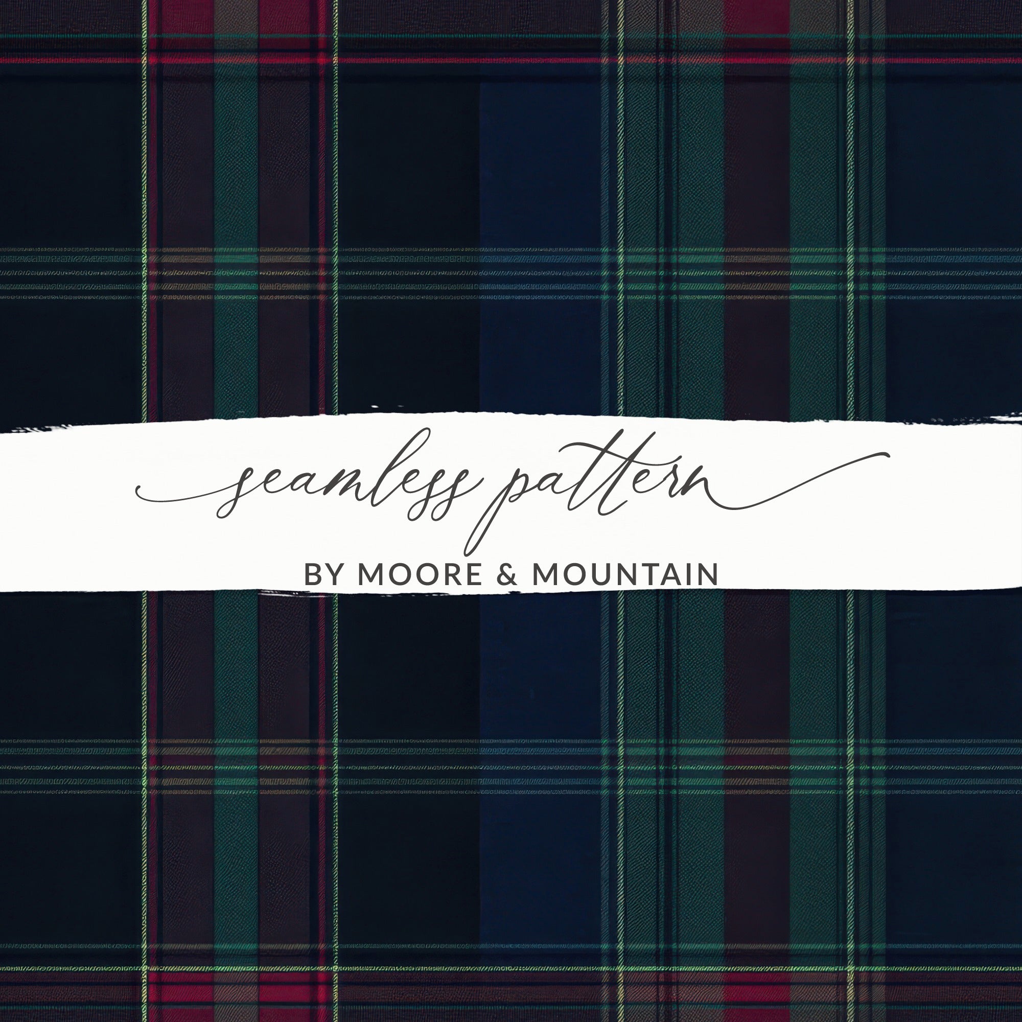 Men's Dark Moody and Stylish Scottish Tartan Background - Moore and Mountain
