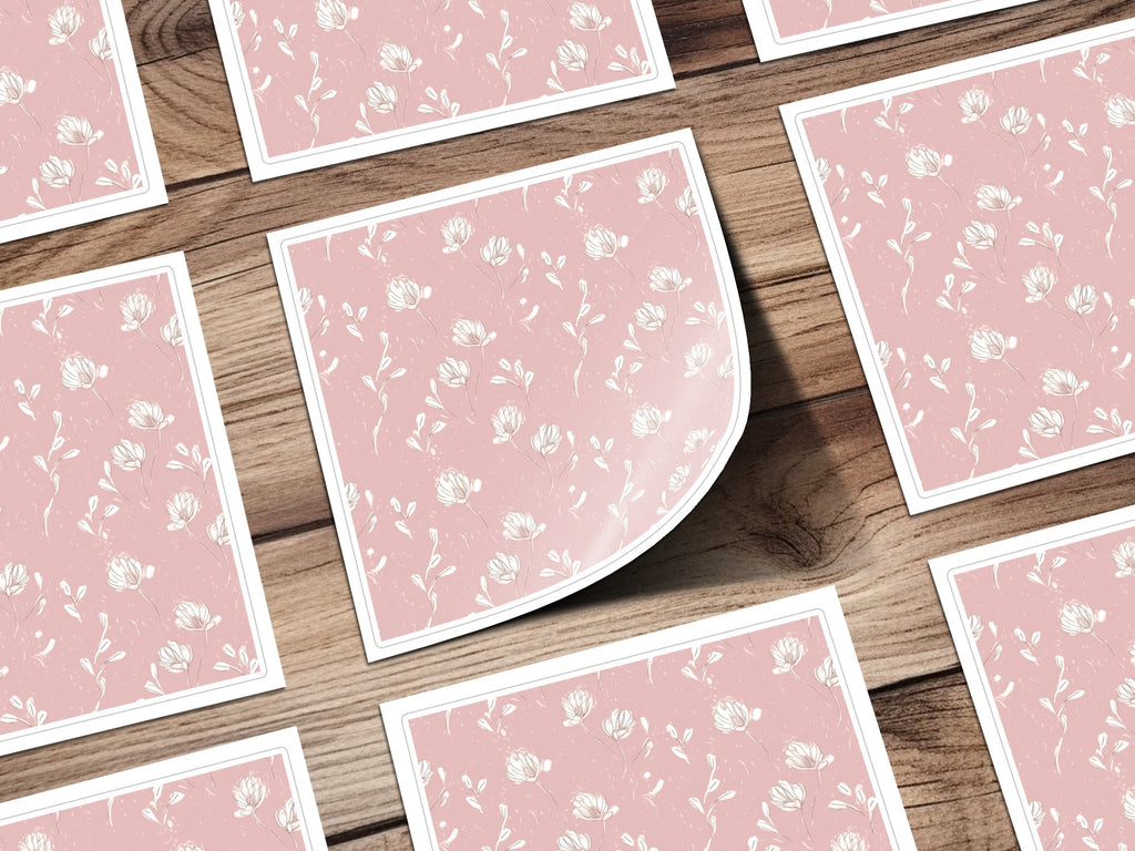 Elegant Pink Floral Design on Decorative Product