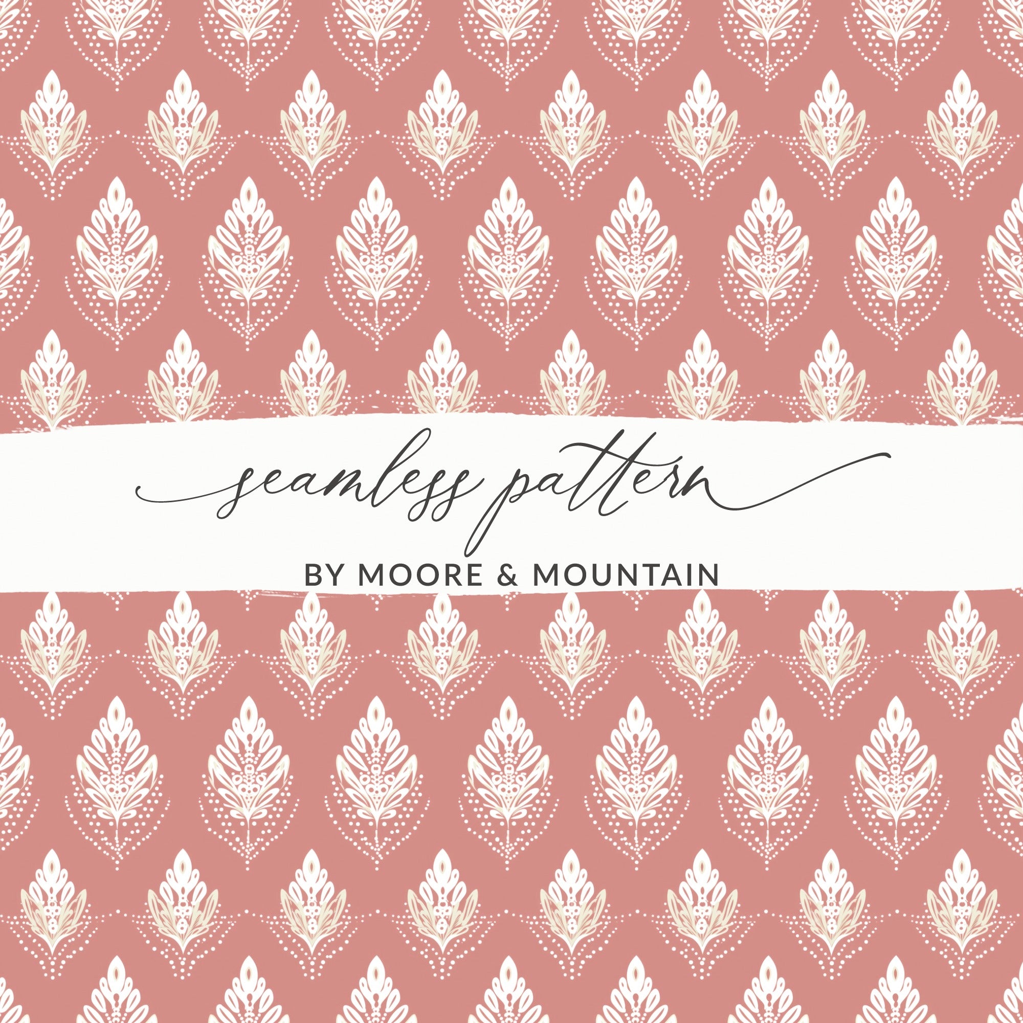 Seamless Pattern by Moore & Mountain for crafting projects