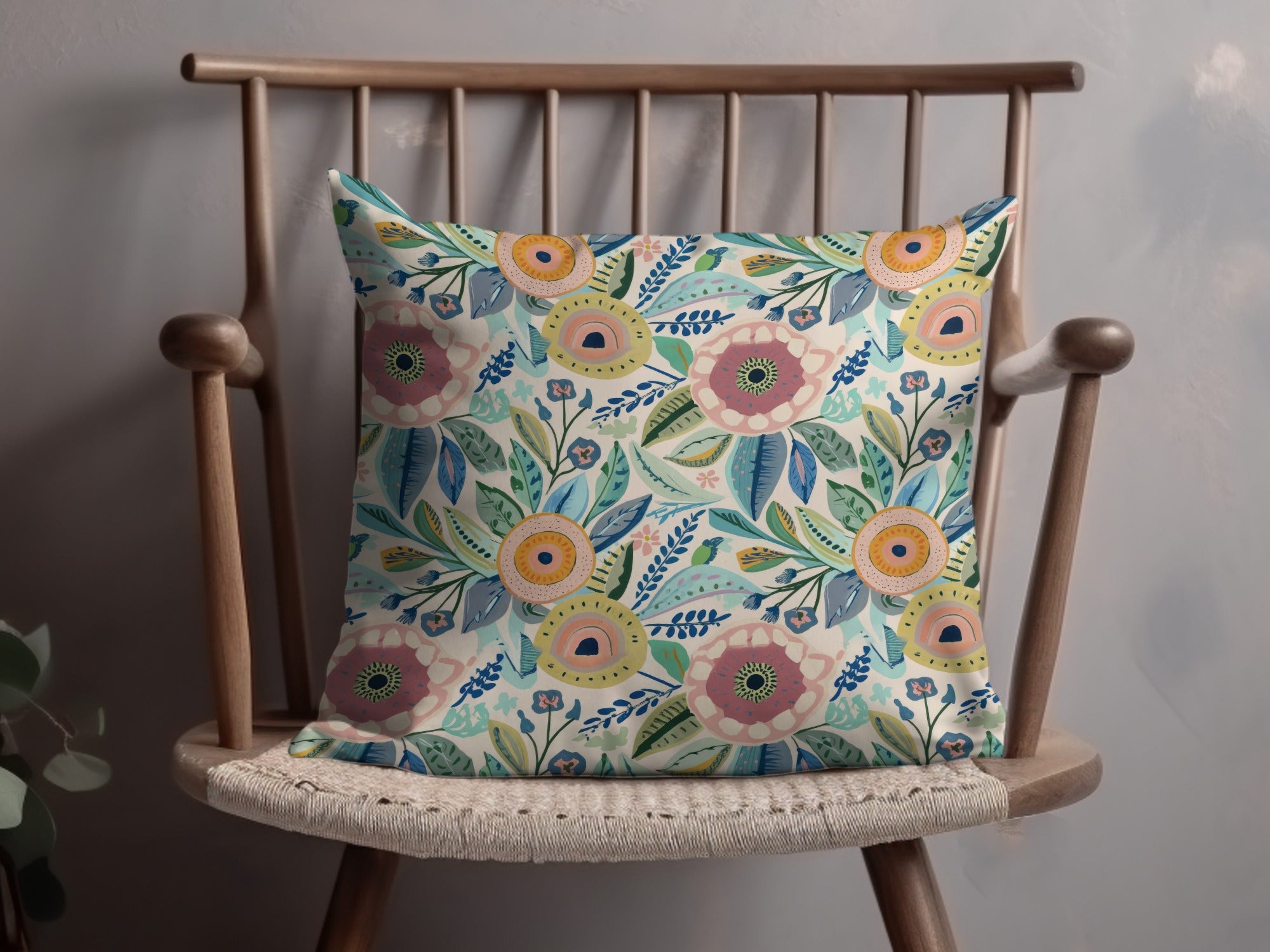 Mod Floral Delightful Blooms | Colorful Flower Digital Art - Moore and Mountain