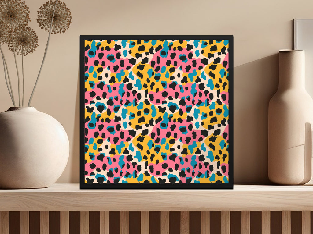 Vibrant Multicolor Abstract Art Print for Modern Decor