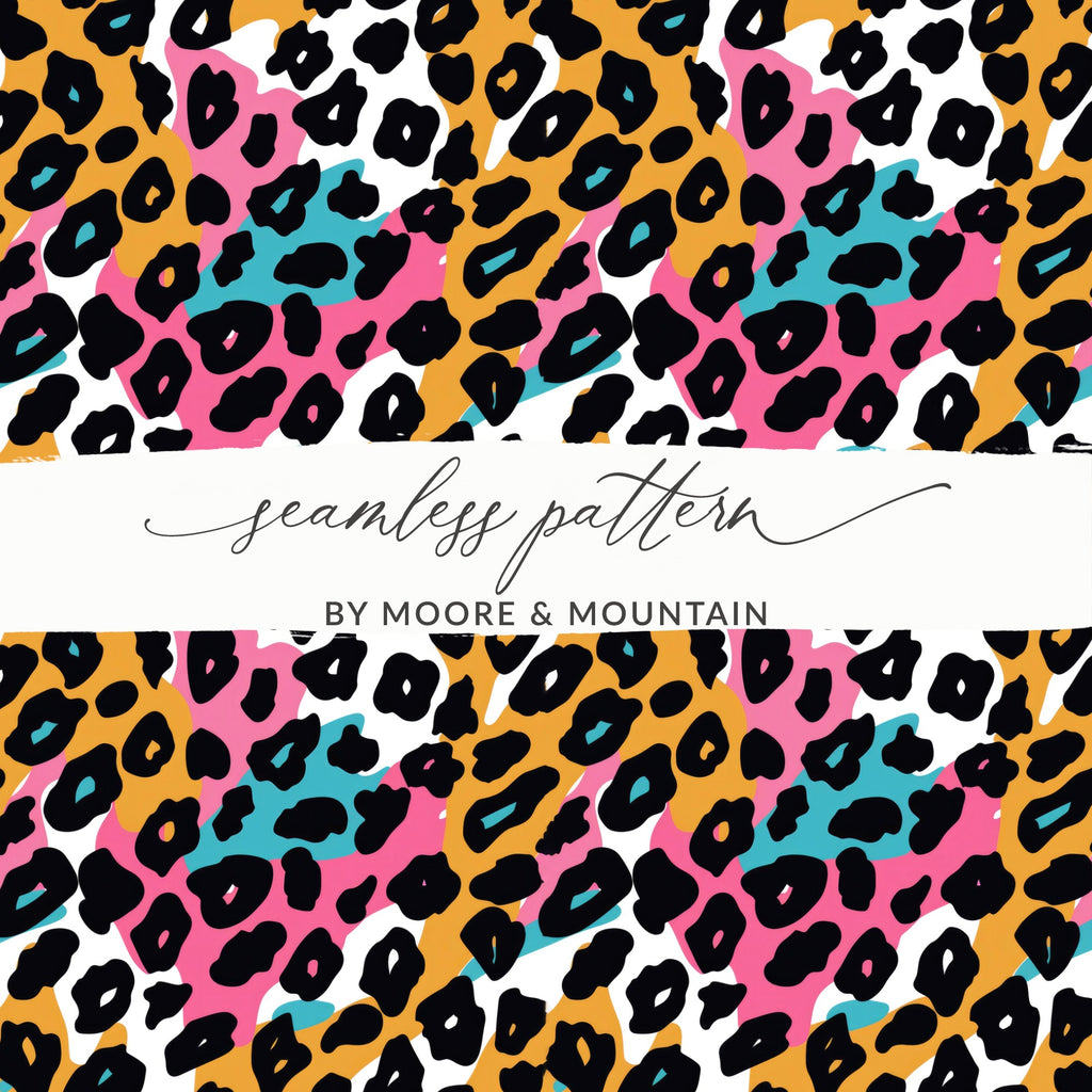 Colorful Leopard Print Seamless Pattern for Your Projects