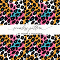 Colorful Leopard Print Seamless Pattern for Your Projects