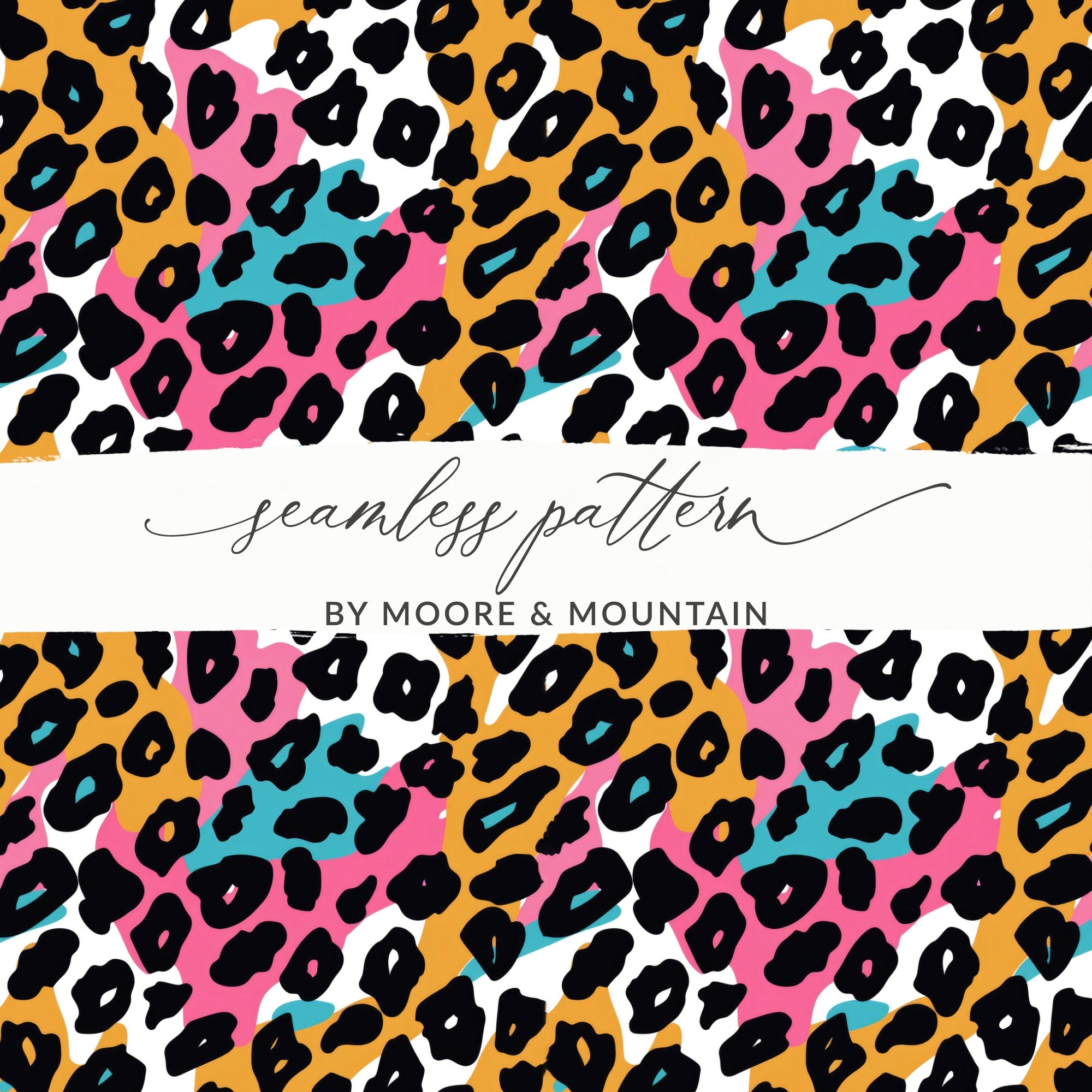 Colorful Leopard Print Seamless Pattern for Your Projects