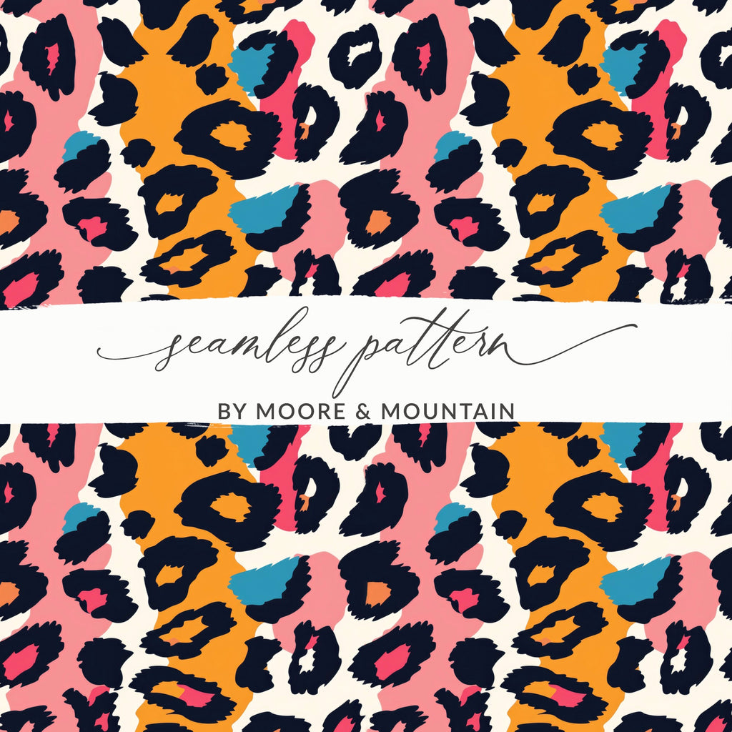 Vibrant Abstract Animal Print Seamless Pattern Design