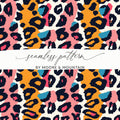Vibrant Abstract Animal Print Seamless Pattern Design