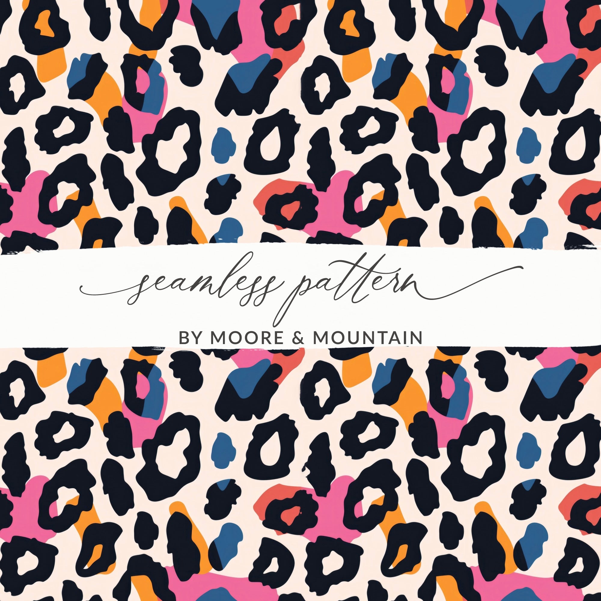 Colorful Abstract Seamless Pattern by Moore & Mountain