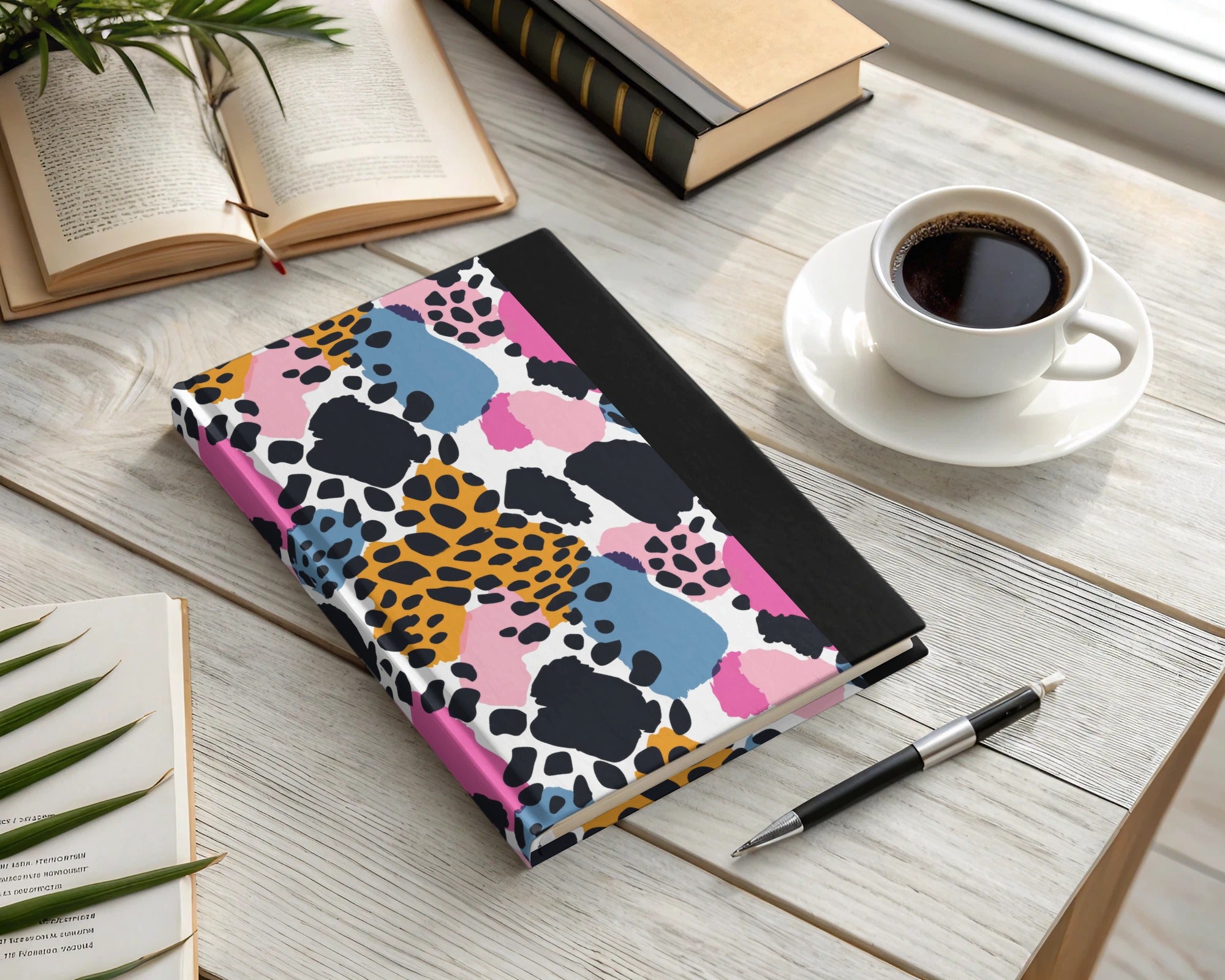 Colorful Abstract Pattern Hardcover Journal Notebook