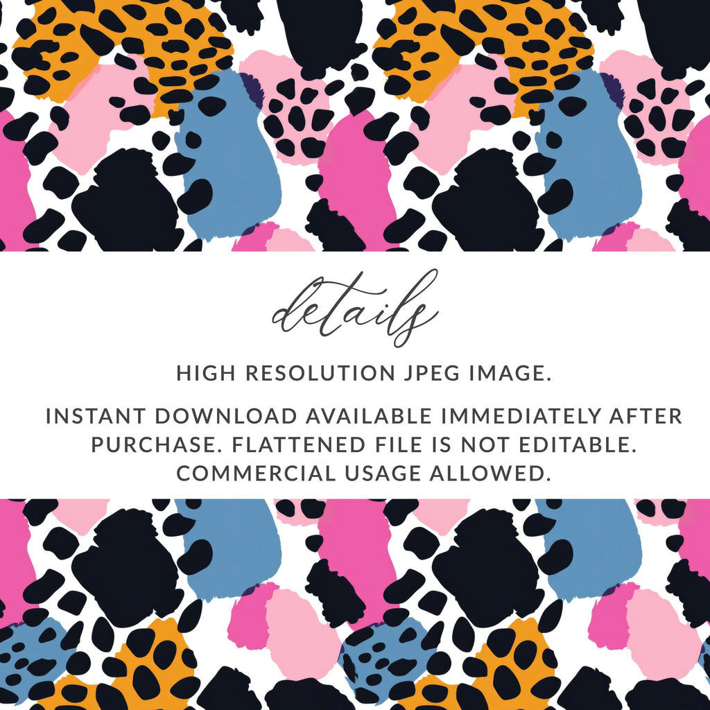 Colorful Abstract Leopard Print High Resolution JPEG Image