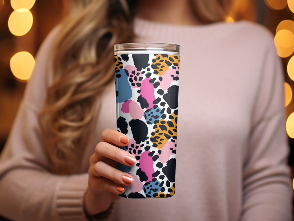 Colorful Abstract Animal Print Tumbler Drinkware Product