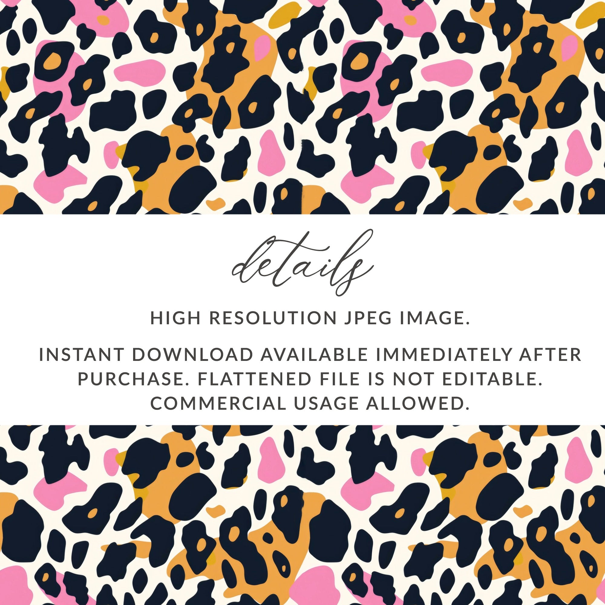 Colorful Leopard Print High-Resolution JPEG Image
