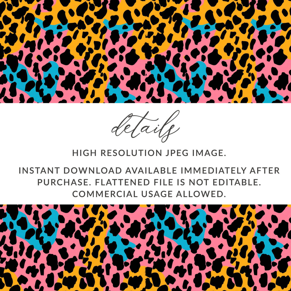 Colorful Leopard Print Abstract Design Image for Download