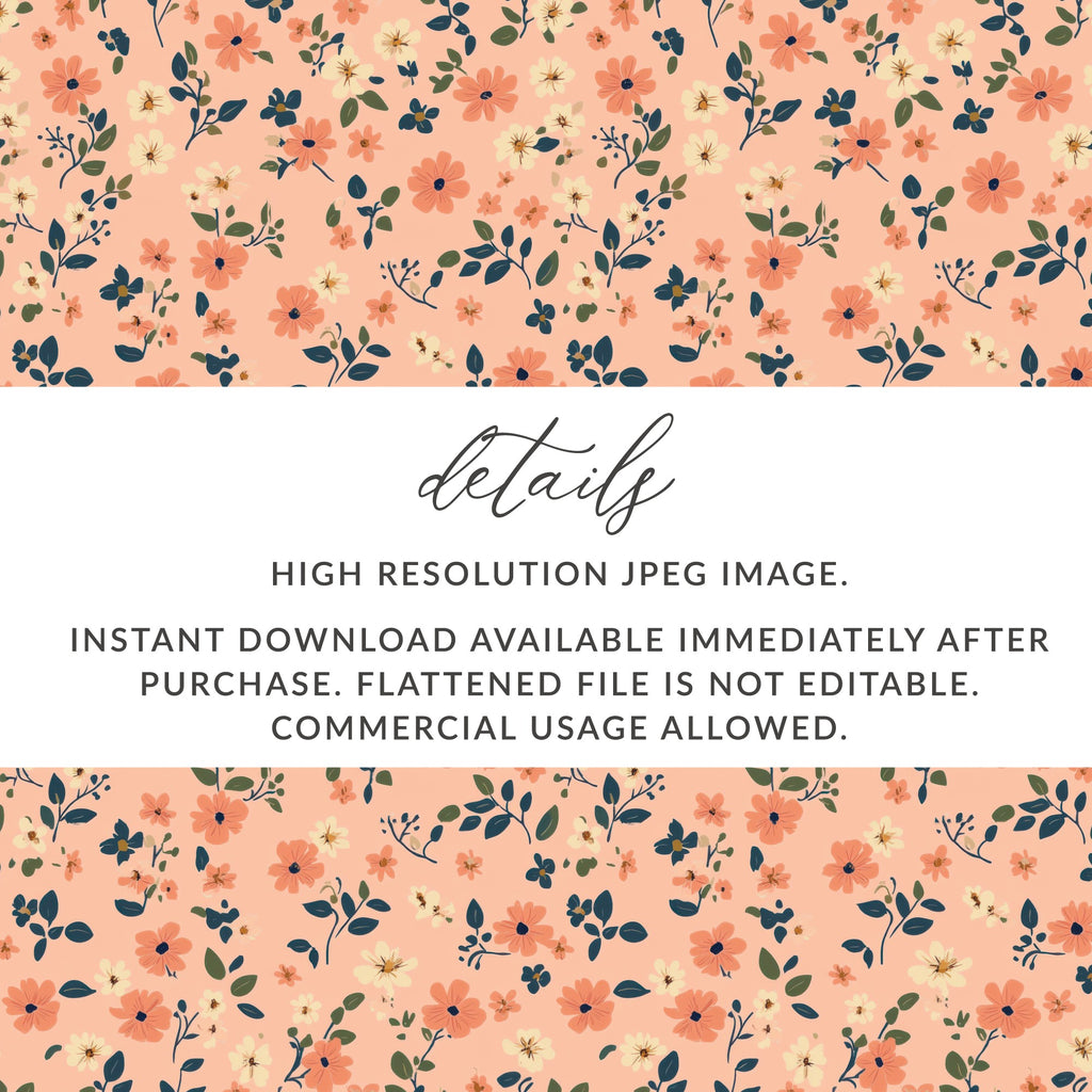 Modern Ditsy Flower Pattern Floral Background Digital - Moore and Mountain